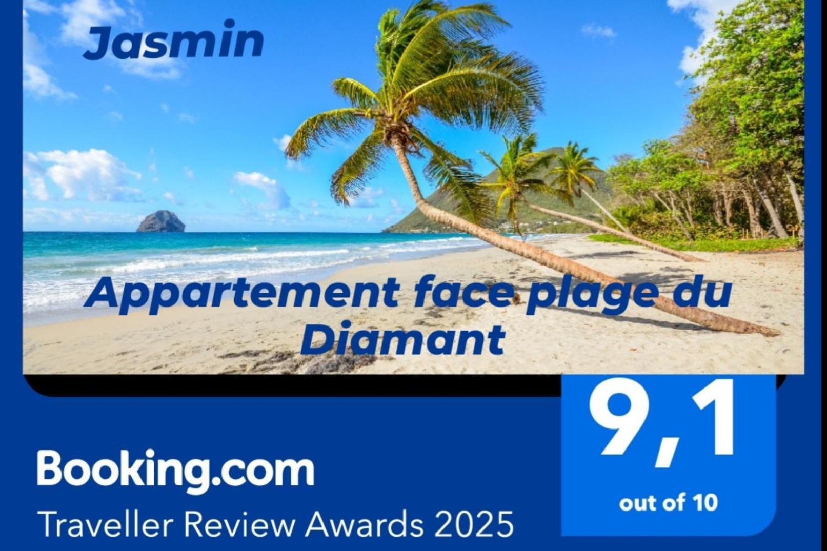 Jasmin - Appartement Face Plage Diamant 勒迪亚芒 外观 照片